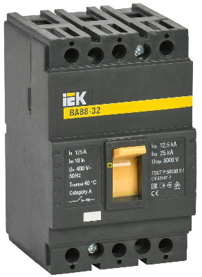 Выключатель автоматический 3п 125А ВА 88-32 ИЭК SVA10-3-0125