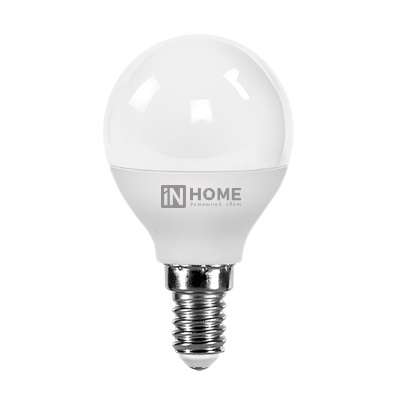 Лампа светодиодная LED-ШАР-VC 8Вт 230В E14 3000К 600Лм IN HOME 4690612020549