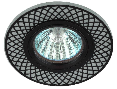 Светильник DK LD42 WH/BK декор cо светодиодной подсветкой MR16 бел./черн. ЭРА Б0037381