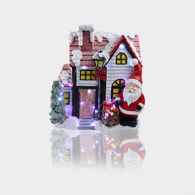 Фигура керамическая "Рождественский дом" 37.5х20х42.5см NEON-NIGHT 505-010
