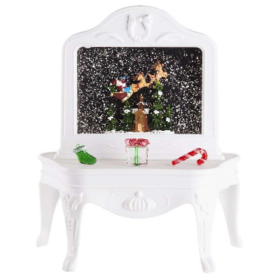 Светильник декоративный "Столик" с эффектом снегопада подсветкой и новогодней мелодией Neon-Night 501-064