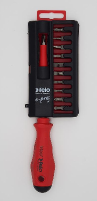 Отвертка диэлектрическая с набором бит Felo 02091206