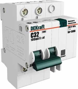 Выключатель автоматический дифференциального тока 2п C 40А 30мА тип AC 4.5кА ДИФ-101 6мод. SchE 15007DEK