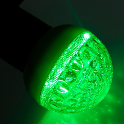 Лампа светодиодная d-50 9LED 5Вт шар E27 420лм 220-240В зел. Neon-Night 405-214