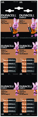 Элемент питания Duracell LR03-4BL BASIC 4х4 (16/240/31680)5009140/5008102 (блист.16шт) Duracell Б0046869