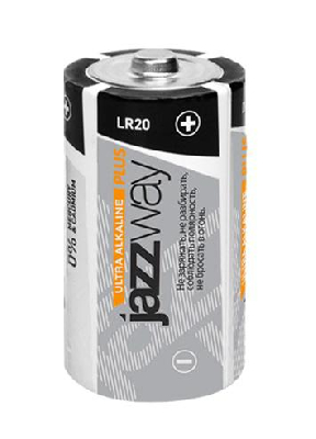 Элемент питания алкалиновый LR20 Ultra Alkaline BL-2 (блист.2шт) JAZZway 5005136